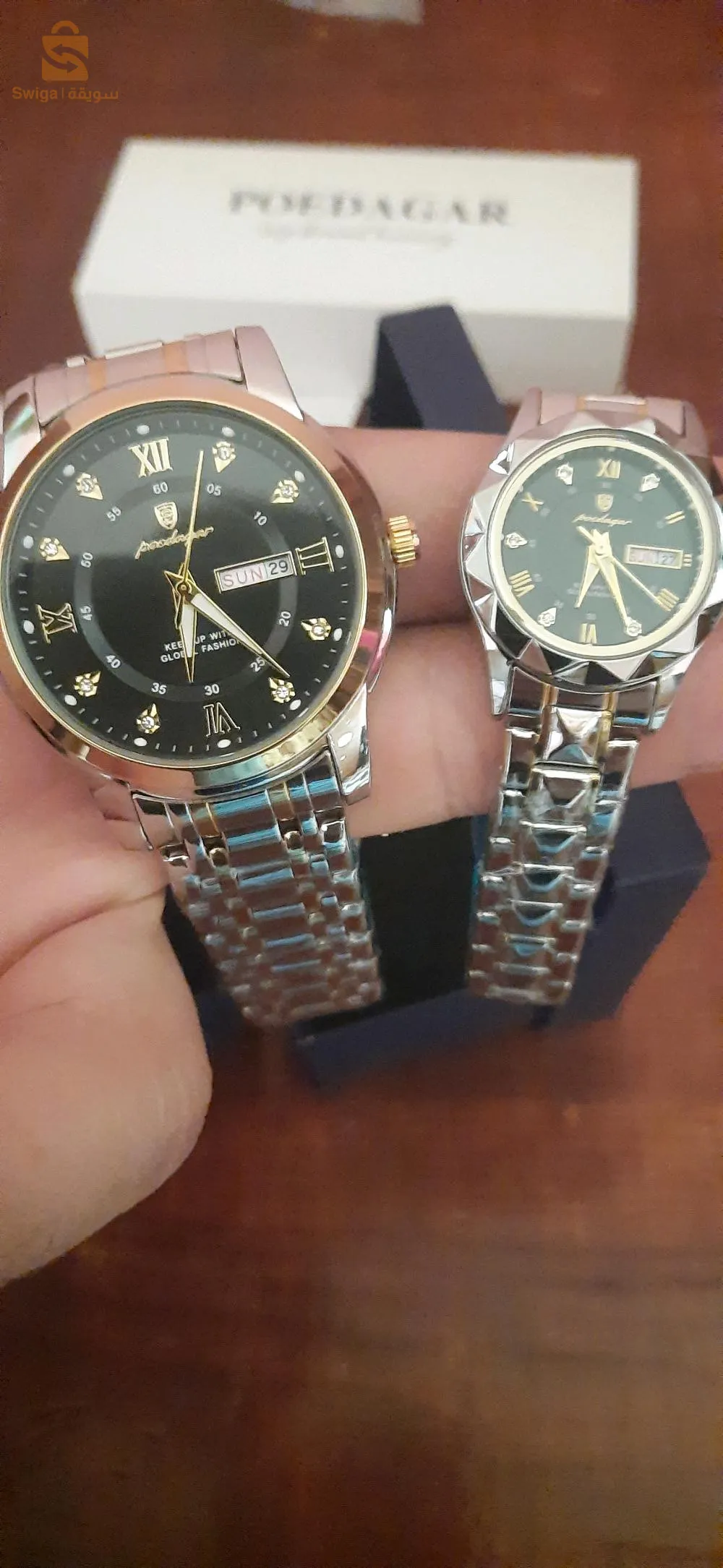طقم ساعات للازواج فخمة انيقة اصلية كنا متميزين بي اطلالتكم
