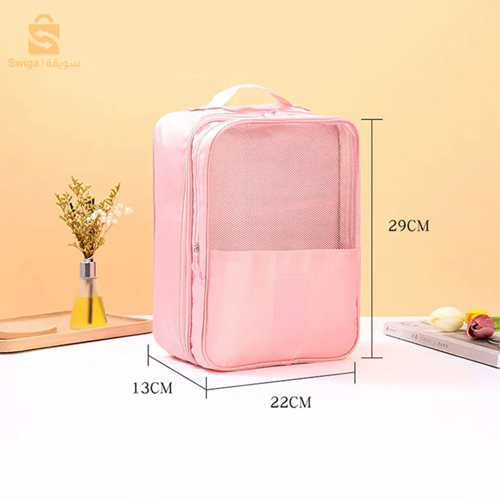 حقيبة سفر لتنظيم الأحذية مكونة من 3 أقسام مقاومة للماء$👍