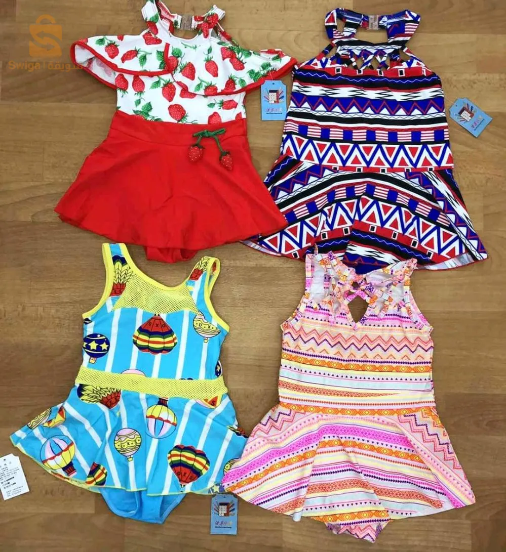 Maillot de bain pour enfants et filles Taille 1_7ans