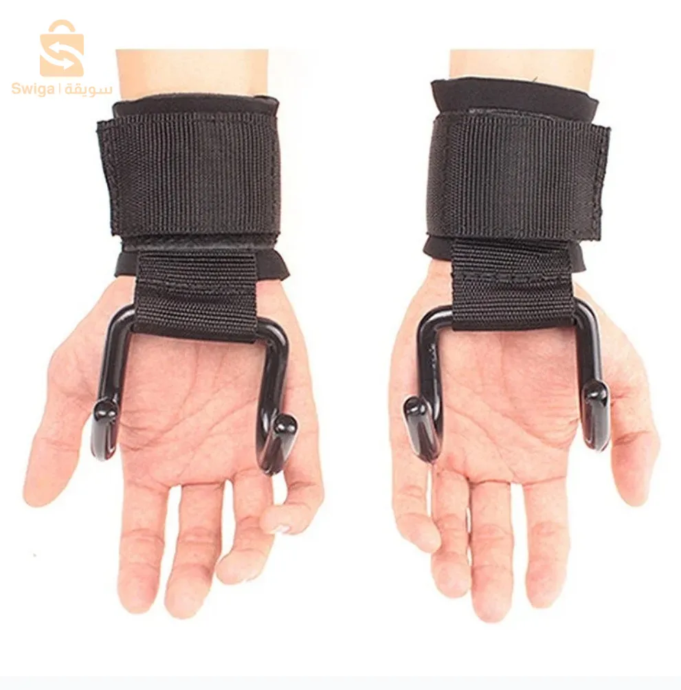 قفازات رفع الأثقال مع حزام لدعم المعصم💪💥✔️
