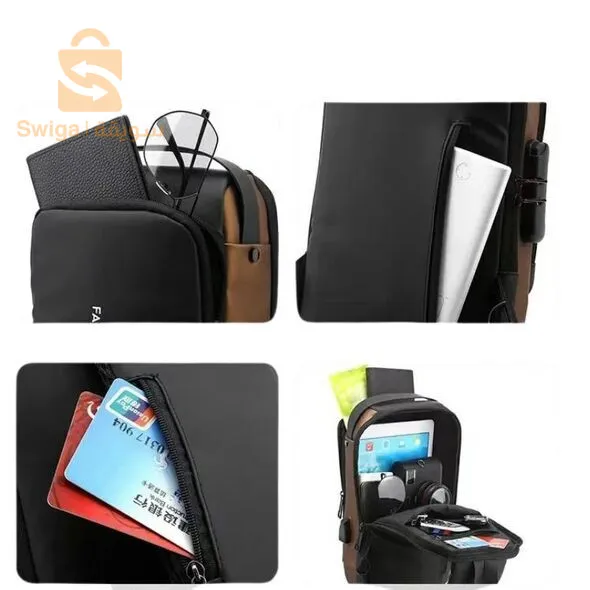 حقيبة كتف مضادة للسرقة و مضادة للماء متعددة الجيوب