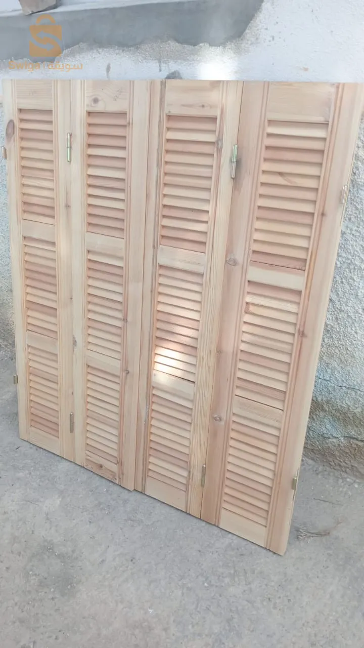 نوافذ خشبية بدون اطار