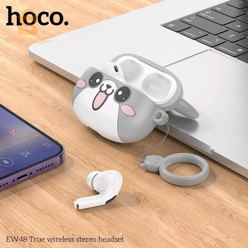 Hoco Écouteurs Sans Fil stéreo Bluetooth 5.3 + Case Forme De Chat TWS EW 48