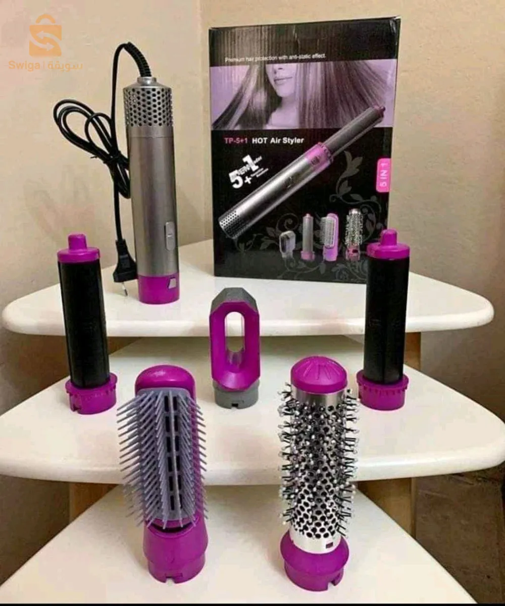 مشط حراري 5 في 1 
يحتوي على 5 رؤوس من أجل تصفيف الشعر بطريقة أنيقة وسهلة 
يسهل عليك عدة مهام و له عدة استخدامات 
منتج آمن 

Brosse 5en1 (Soufflante
 , Lissante, Séchoir + 2 Boucleurs)
السعر : 4100دج
توصيل متوفر لباب المنزل ❣️❣️ 
العاصمة مجانا 💥🤯🤯 
الولايات الداخليه 300دج فقط 💸🤯 
الولايات الصحراوية 700دج