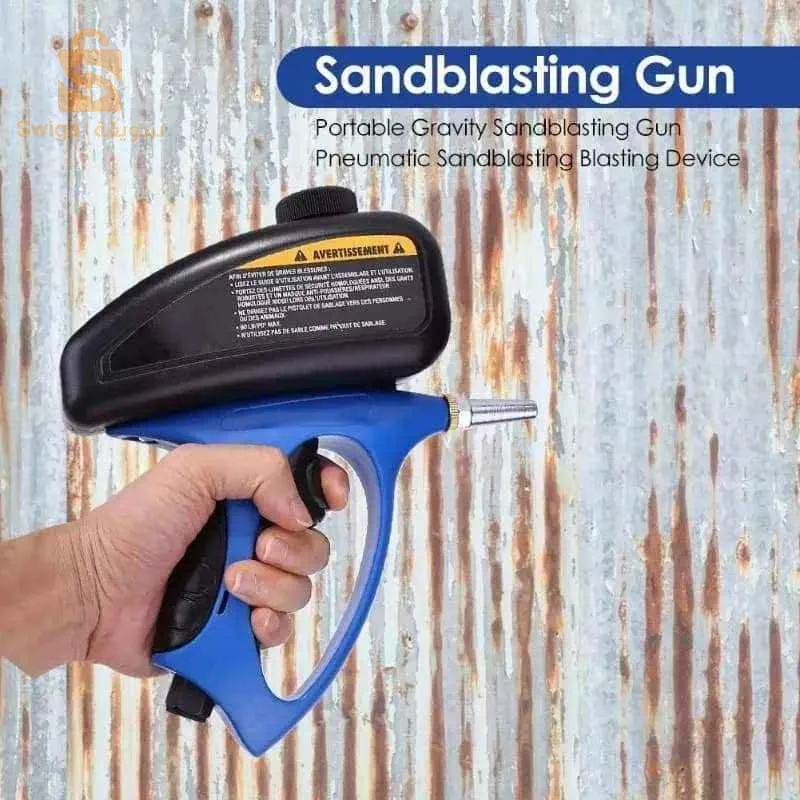 Sandblasting blaster gun