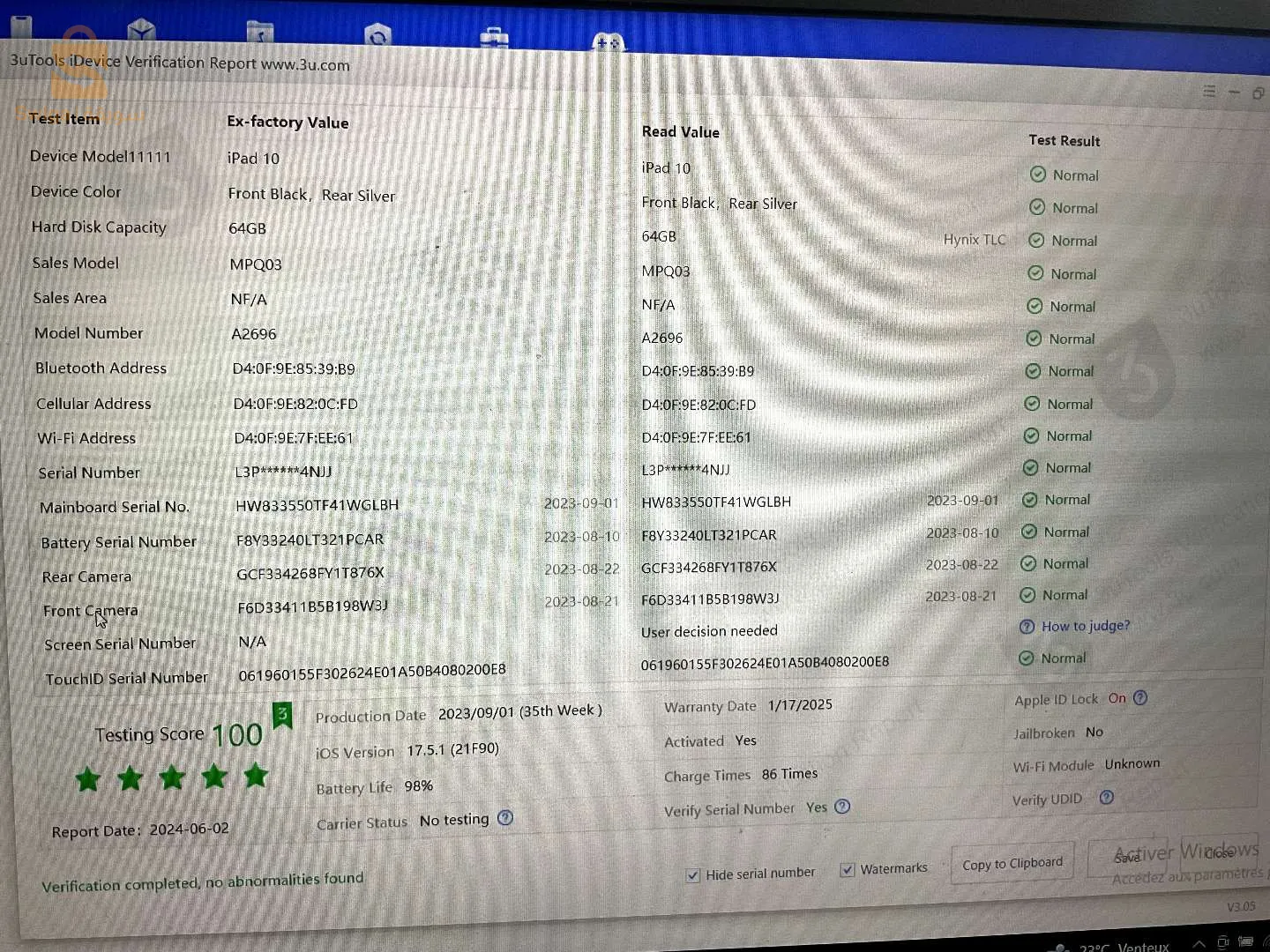 apple ipad 10 génération