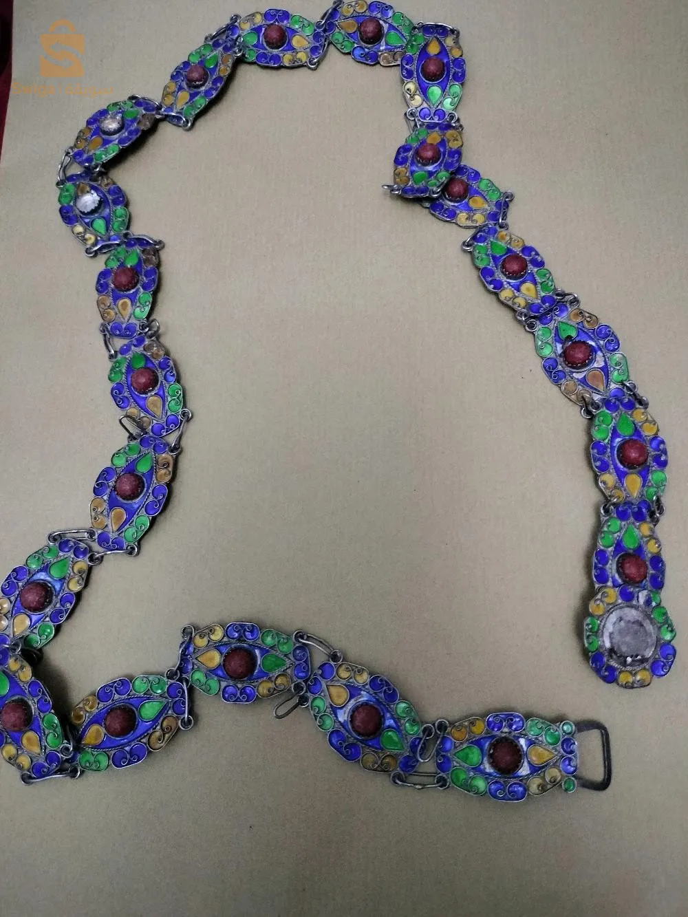 جوهر سلسلة جوهر وسبتة فضة منڨاش فضة خاتم