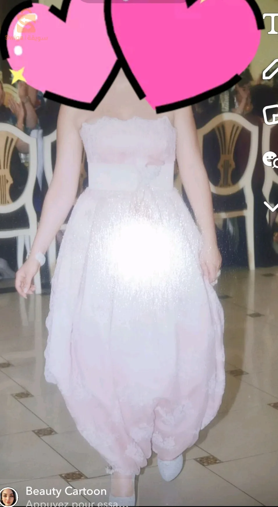 بدرون وسواري مستعمل للعرائس للمهتمات فقط