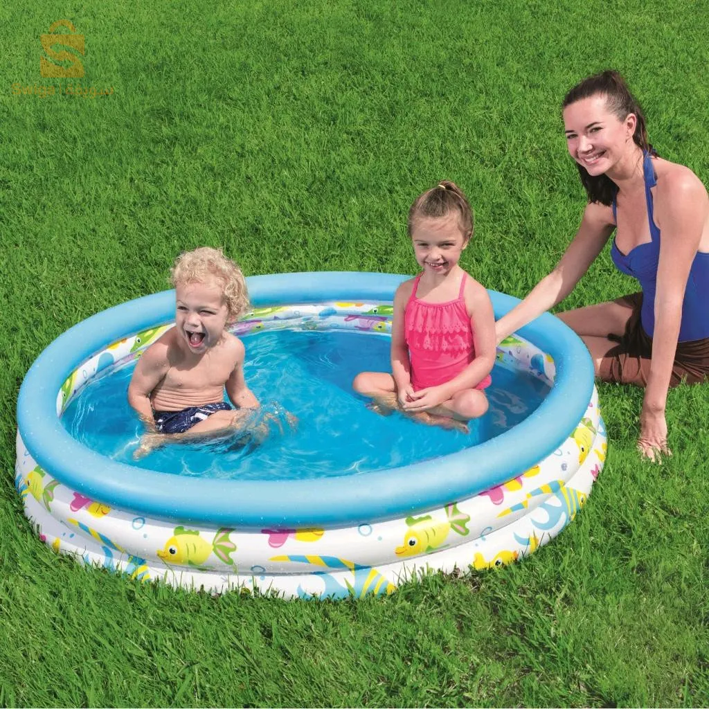حمام سباحة دائري قابل للنفخ للأطفال 122 × 25 سم بيست واي #51009$👍