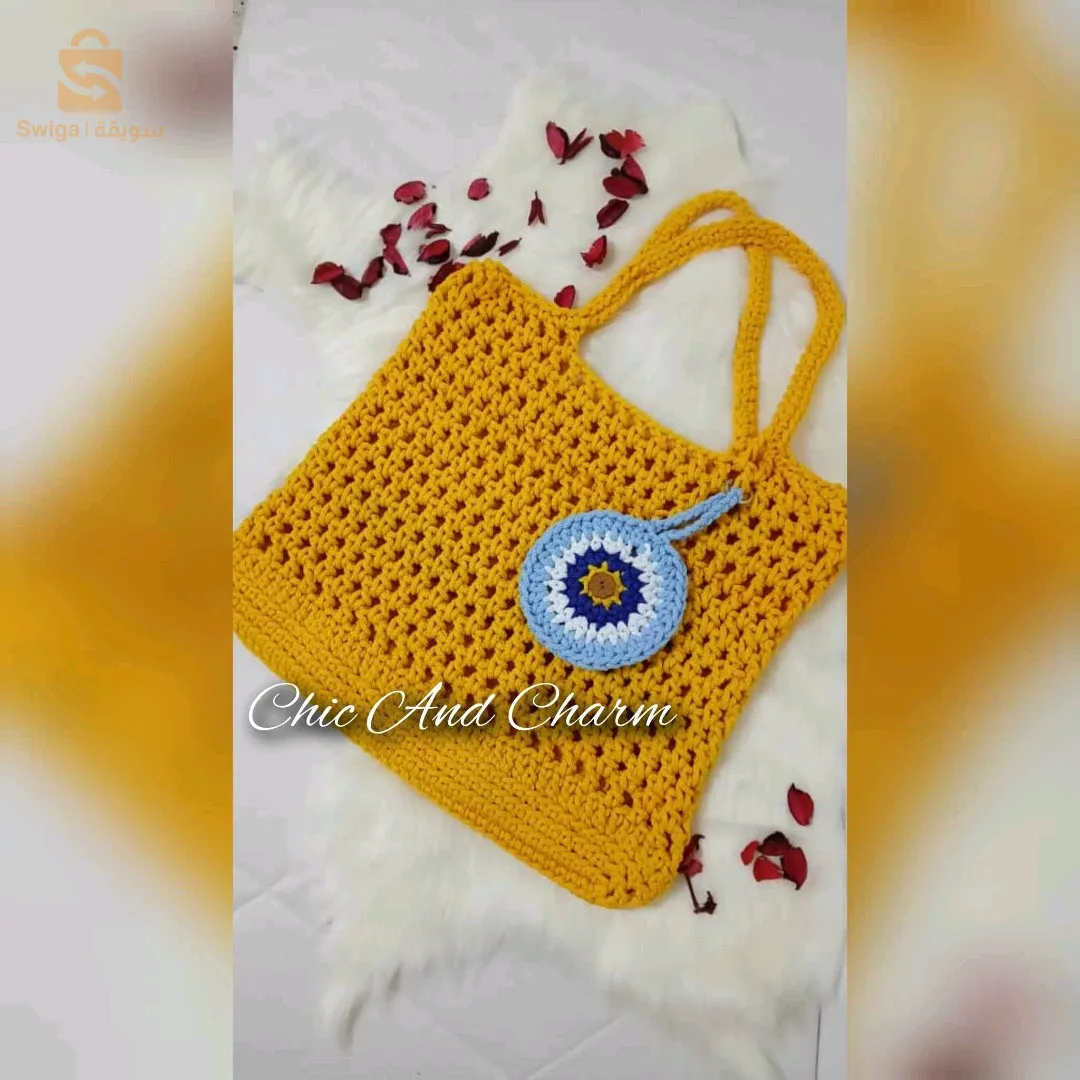 sac moderne très chic en crochet
