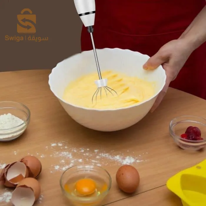 Milk Frother, USB Rechargeable Portable Mini Electric Whisk 3 Speeds with Dual Whisk Spiral Head