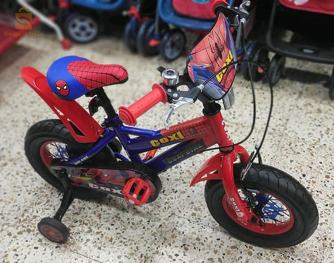 Vélo coxi 12 pouces spider man et fille  🇪🇸🇪🇸 3 à 5 ans 

✅️Importations 

✅️Coxi marque 

✅️4 roues