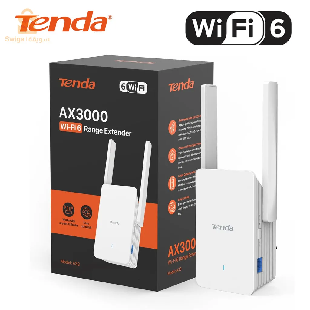 مكرر نطاق تيندا موسع واي فاي 6 AX 3000 A33$👍