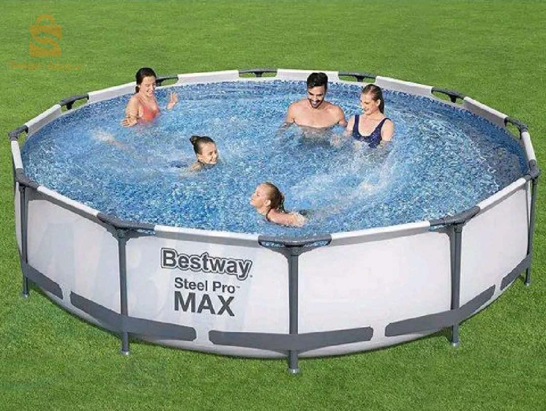 Piscine -Bestway 56416 – Steel Pro -pompe et filtre 366*76 cm