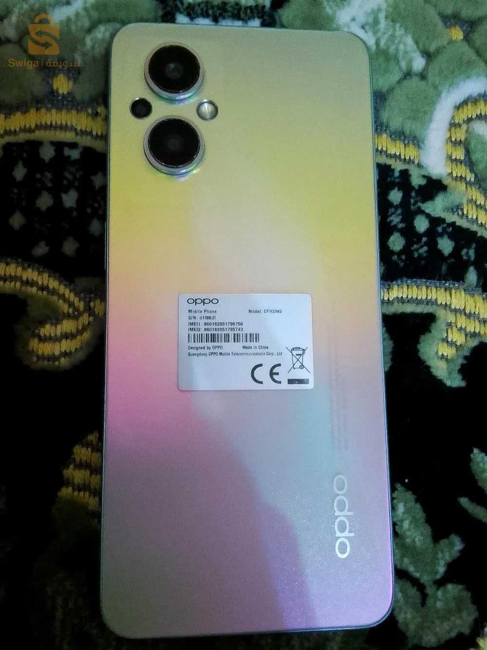 oppo Reno 8 lite 5G n9ay mfih HTA problème