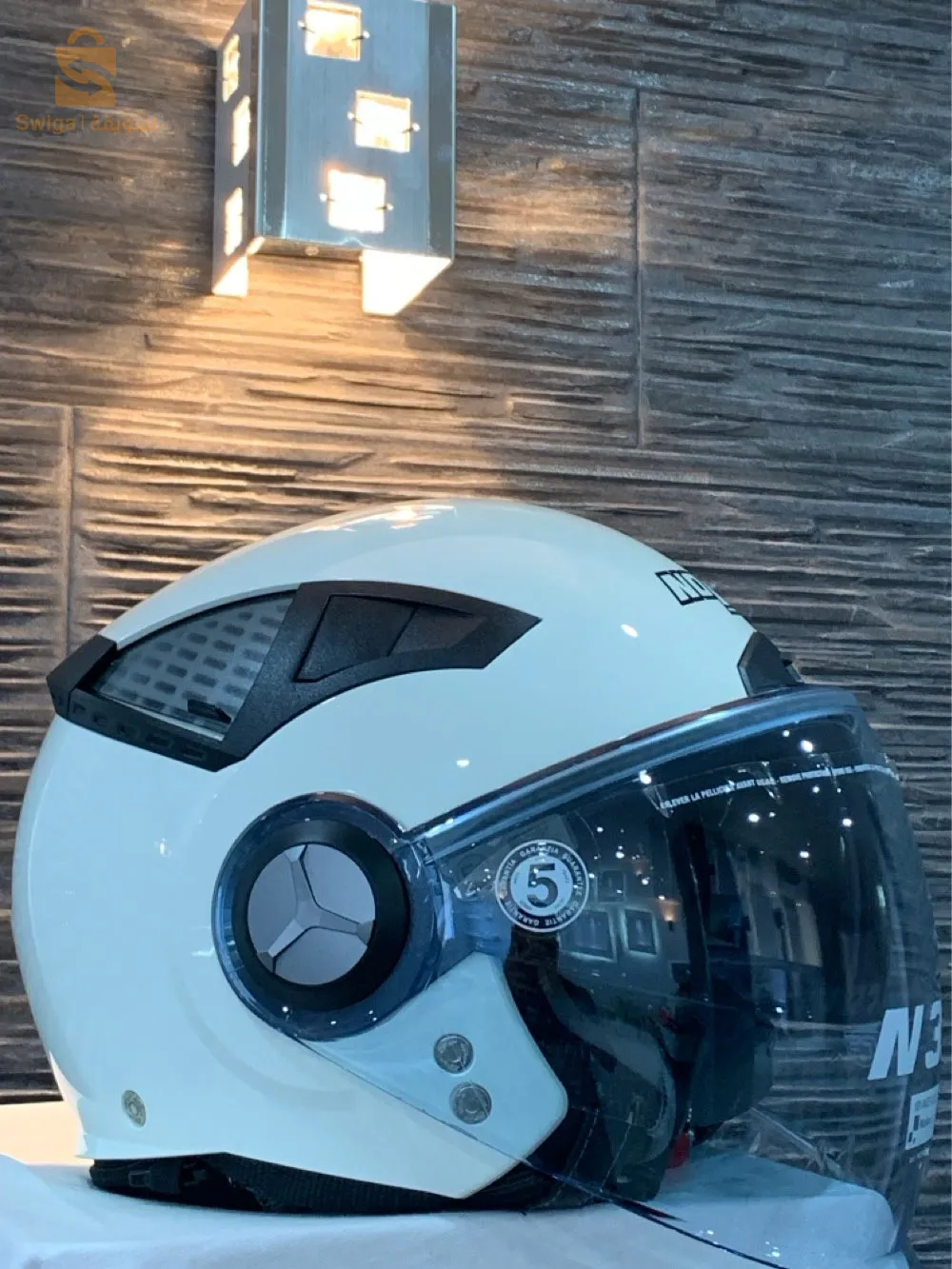 casque Nolan n33 classic
couleur blanche 
taille M 
état : 10/10✅
