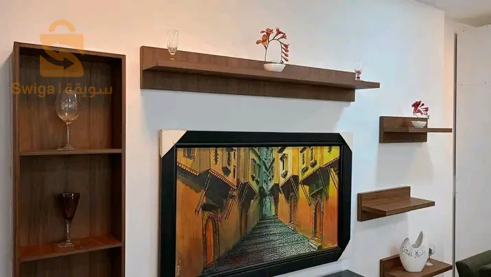 Meuble tv avec étagères