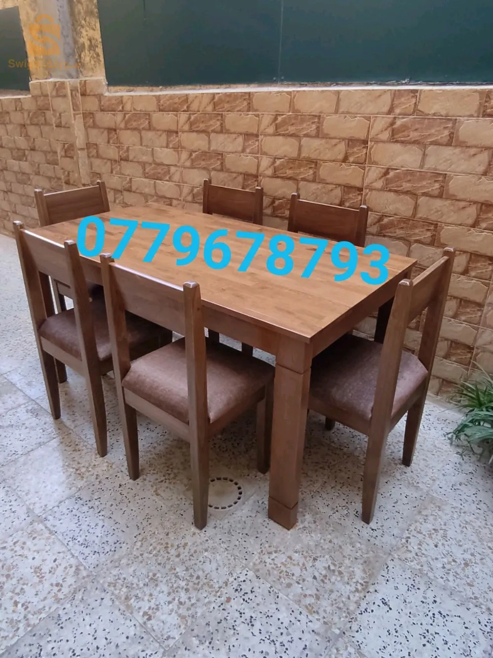 table de cuisine 6 chaises hêtre 100%