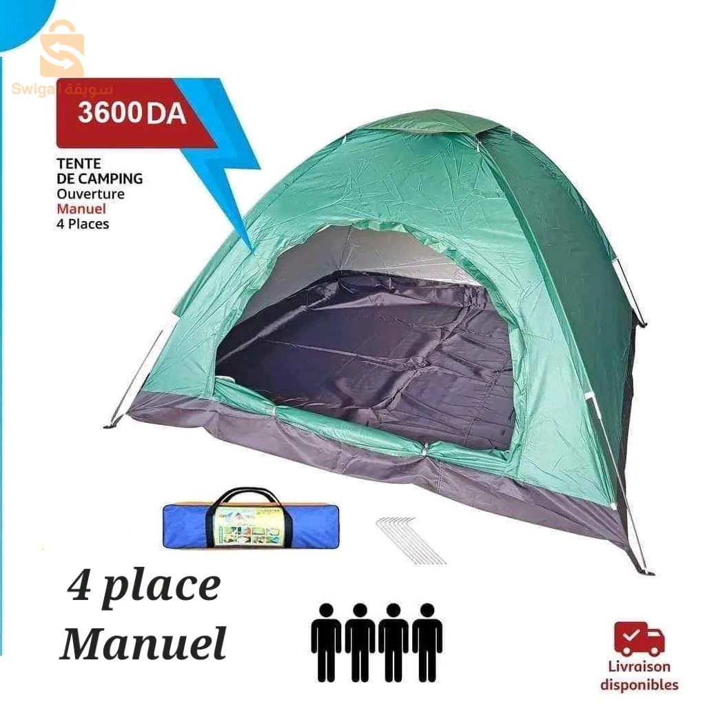 tente 4 place manuelle