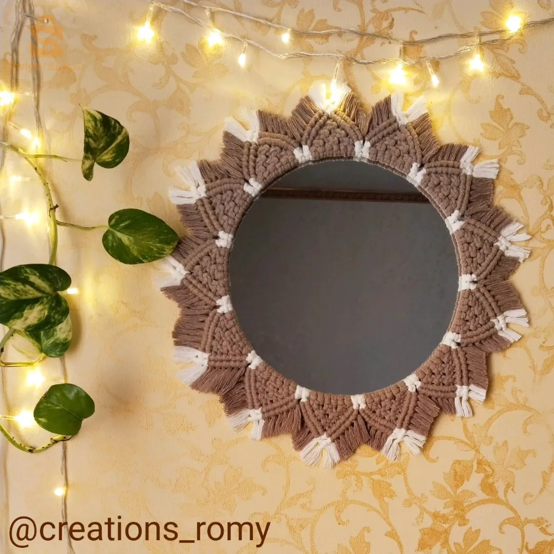 miroir macramé✨