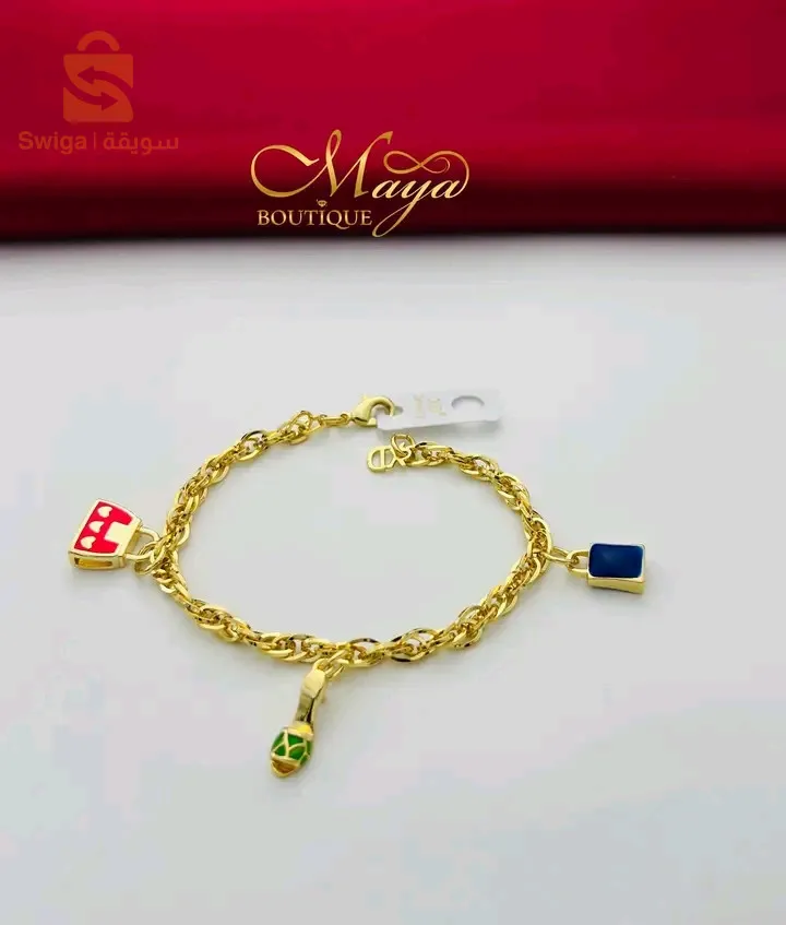 plaqué or XD+bracelet acier inoxydable