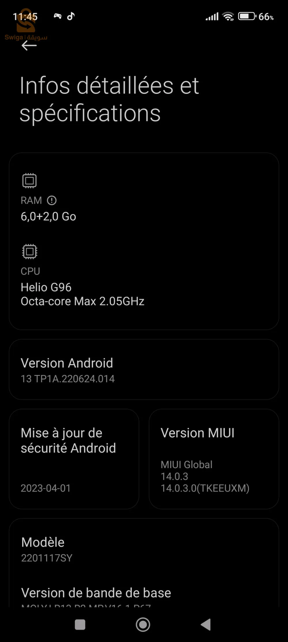 redmi note 11 s 6+2gb /128gb