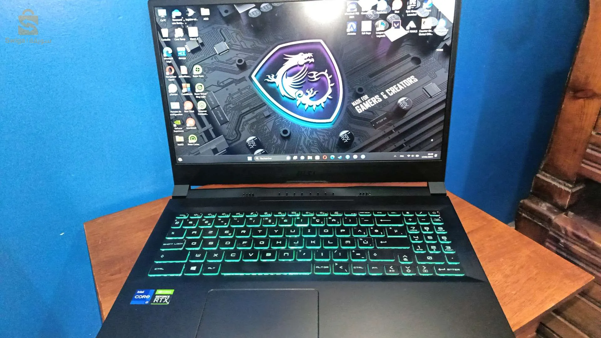 i7 11H génération 
RTX 3050Ti
16RAM.
512Gb ssd 
ecran FHD 144Hz