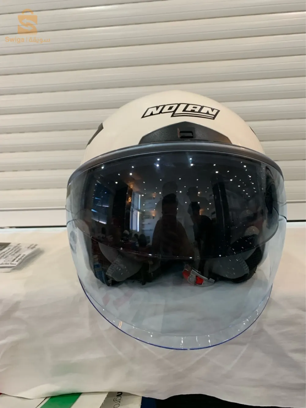 casque Nolan n33 classic
couleur blanche 
taille M 
état : 10/10✅