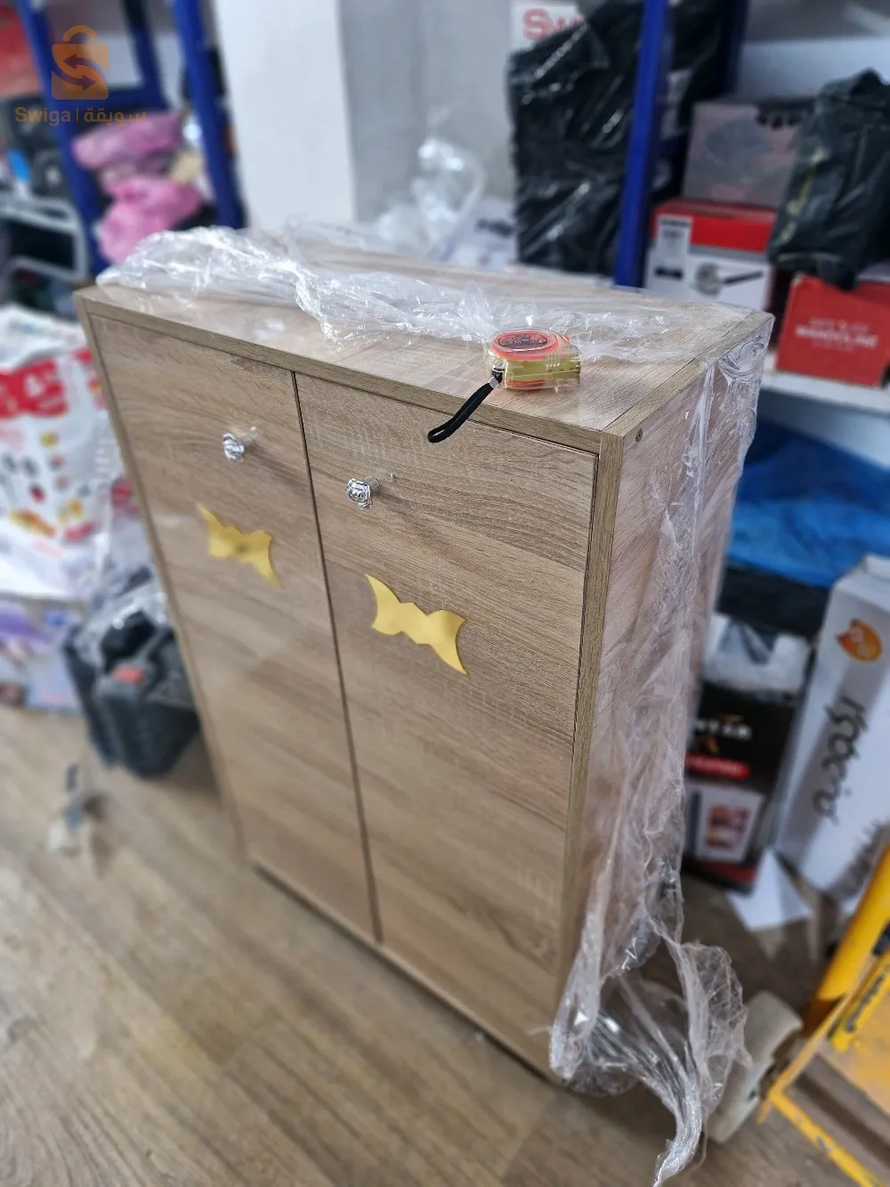 Wooden modern shoe cabinet