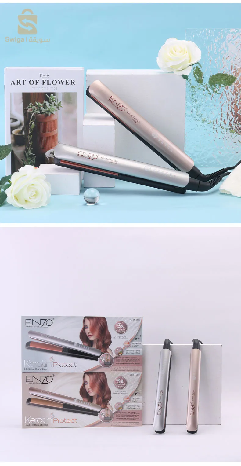 Lisseur Cheveux en Ceramique Keratin Protect | ENZO PROFESSIONAL