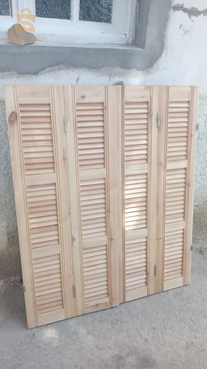 نوافذ خشبية بدون اطار