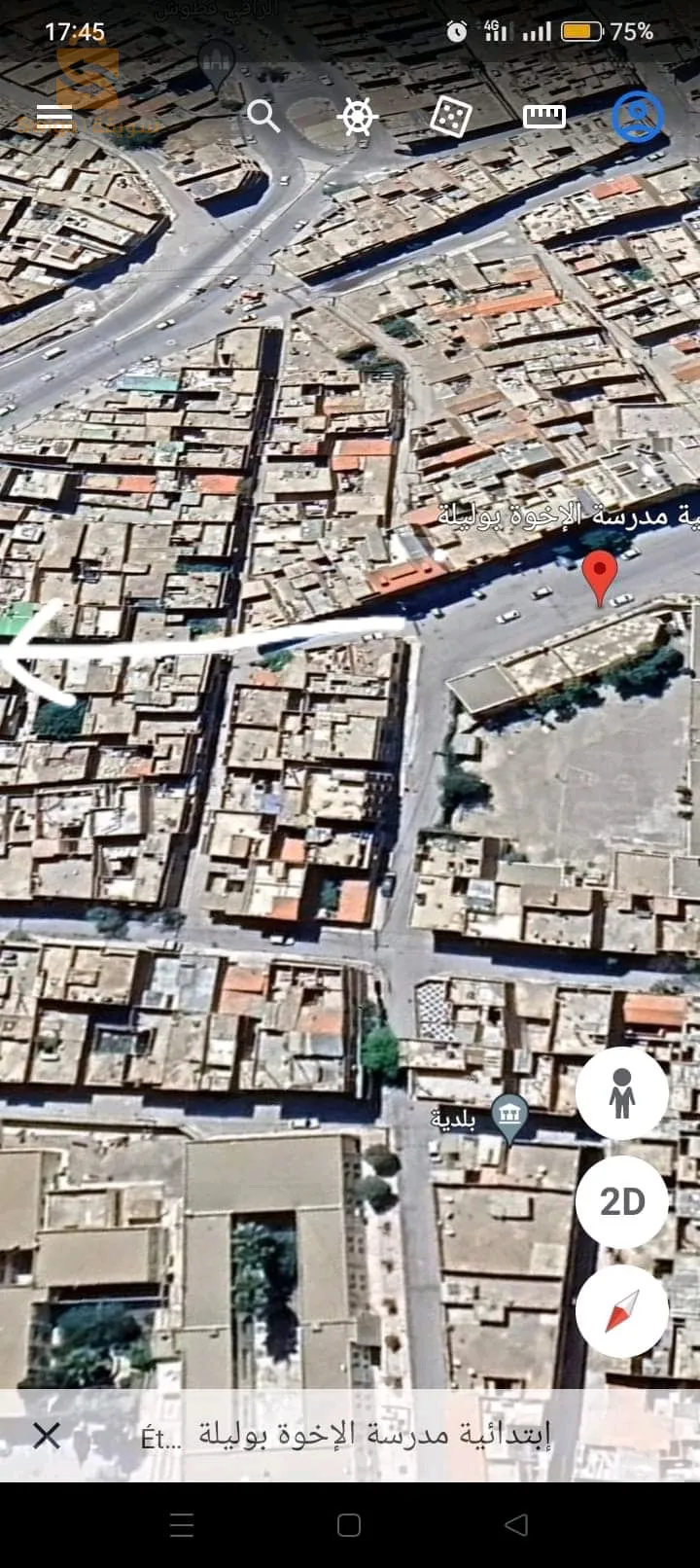 بوعقال بالقرب من مدرسة بوليلة كيما الرواد الضيقين فوق الواد جوست