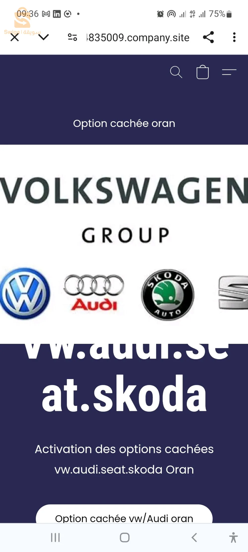 Activation lès option caché vw.audi.seat.skoda oran