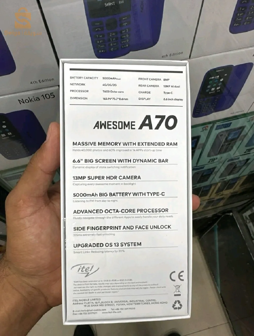 Smartphone awesome a70