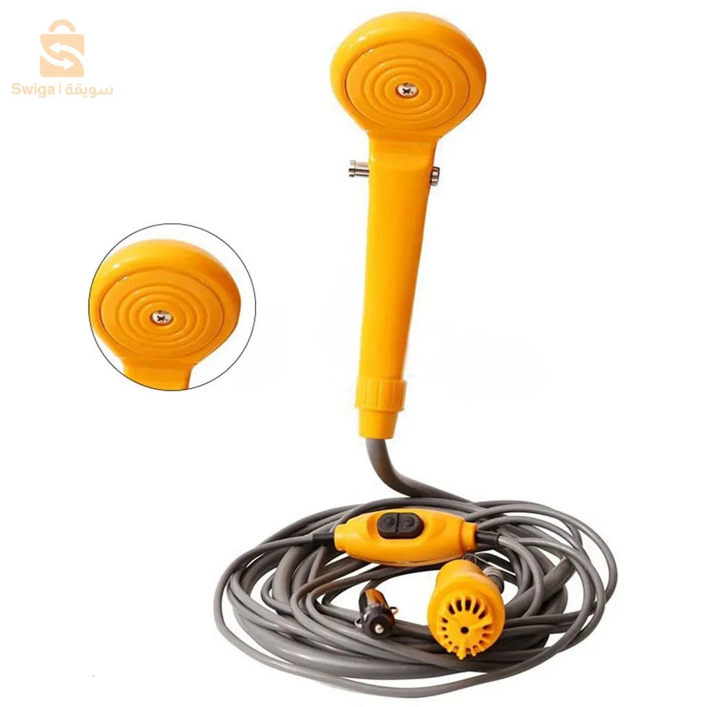 دش خارجي محمول للتخييم والسيارة تيار مستمر 12 فولت$👍