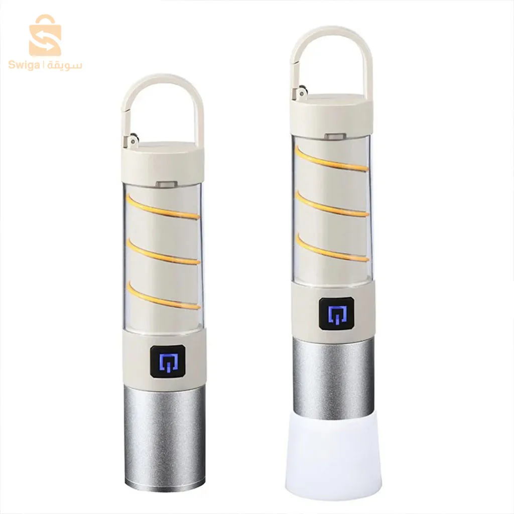 مصباح يدوي قوي للغاية قابل لإعادة الشحن مع 5 أوضاع إضاءة$👍