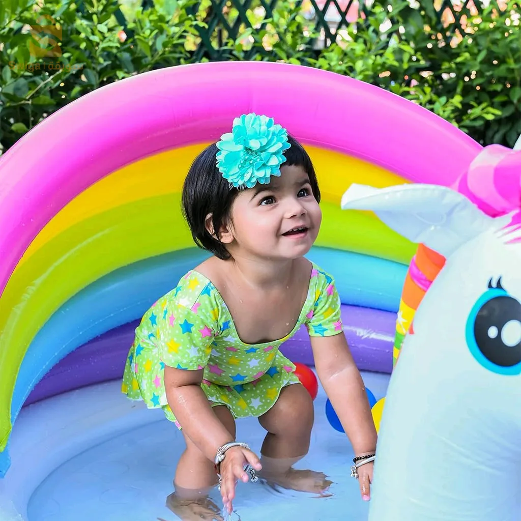 انتكس حوض سباحة قابل للنفخ للأطفال، مركز ألعاب مائي 57113NP$👍