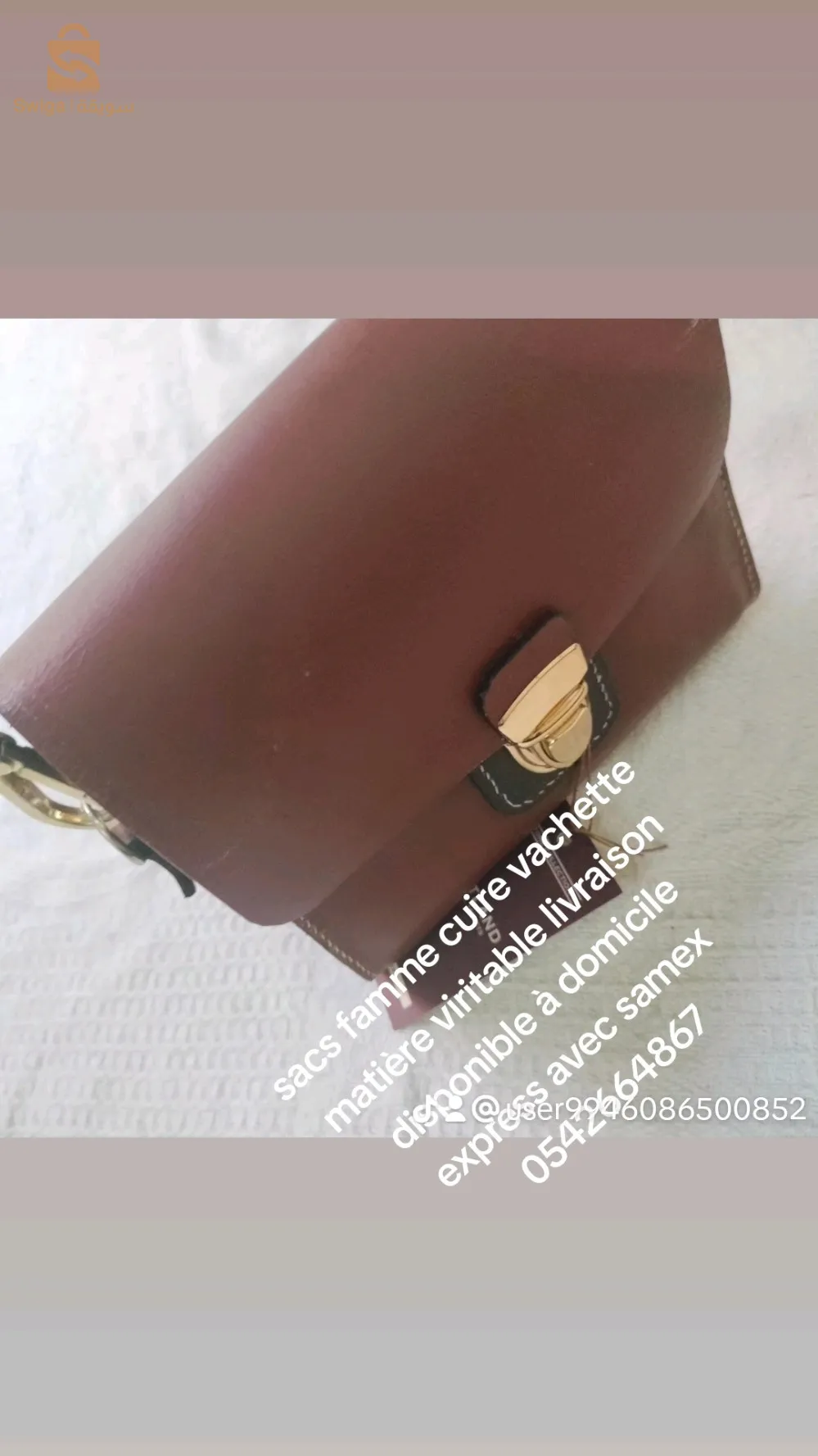 sacs famme cuire vachette matière viritable livraison disponible a domicile express avec samex 05426664867