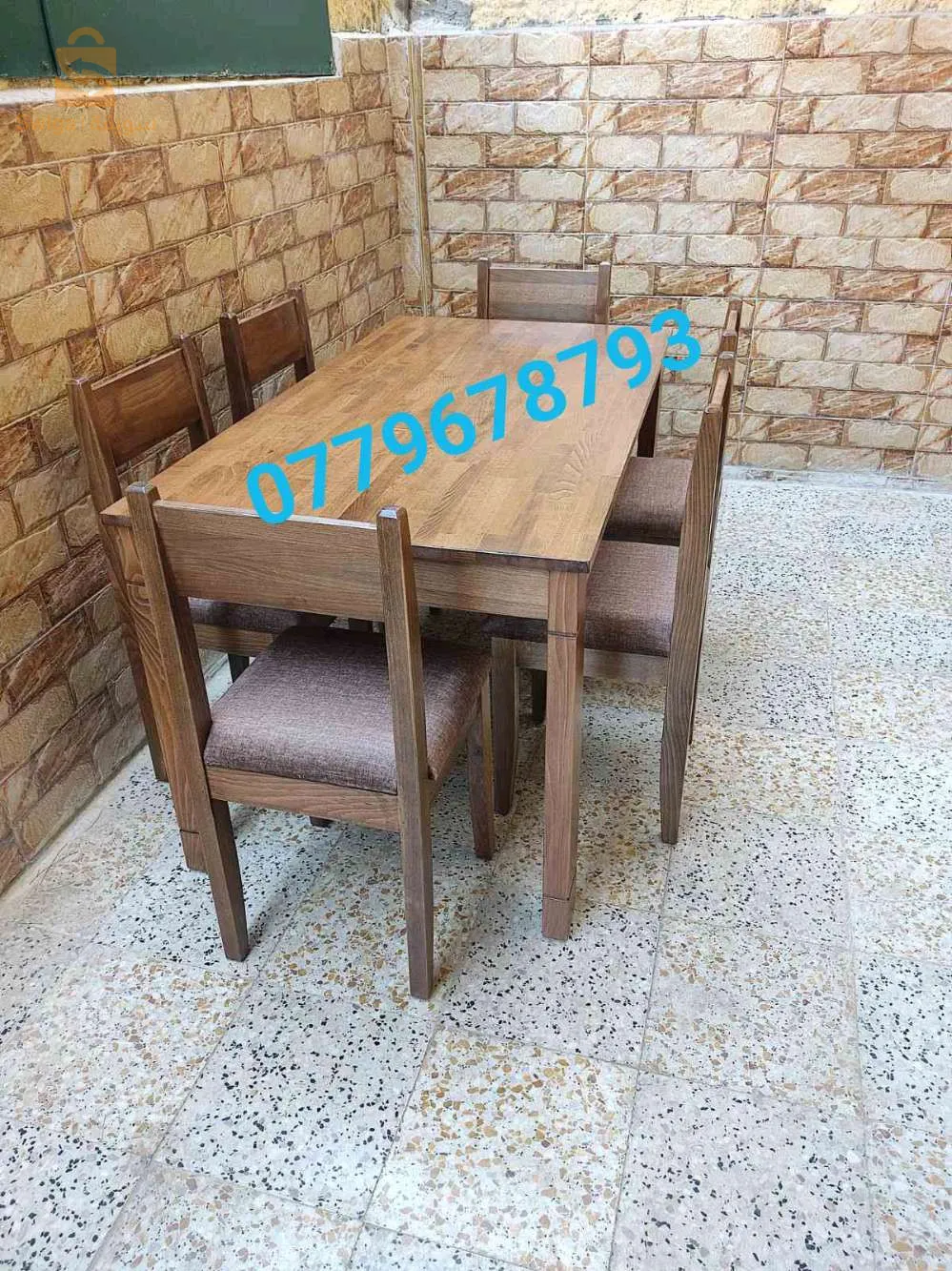 table de cuisine 6 chaises hêtre 100%