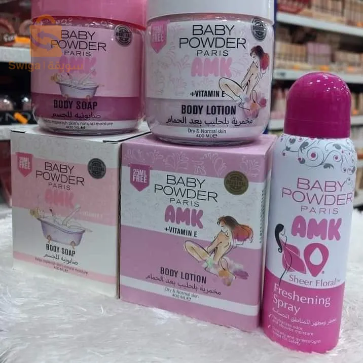 ✅ مجموعة *BABY BOWDER* 
الأصلية 🥹👶
♥️♥️رائحة لطيفة ومنعشة ملمس ناعم لليال صيفية لأنوثة أكثر إشراقًا 💣💣💣💣🧲🧲🧲

🔥🥹معطر للمناطق الحساسة 🥹🔥
* BABY POWDER*
بخاخ جسم رائع للتعطير بعد الاستحمام 💦
أو عند الحاجة للشعور بالانتعاش 🥰🥰🥰
 عطر رهيب 🌸🌺
واختراع لطيف لايام الصيف😍 بيبي_باودر،🥰🥰
يعمل على إزالة الروائح الغير مرغوب بها
يساهم في تعطير المناطق الحساسة والابطين 
ولا يسبب جفاف البشرة🤗
 خالي من الكحول 
😌😌
 مناسب للبشرة الحساسة.