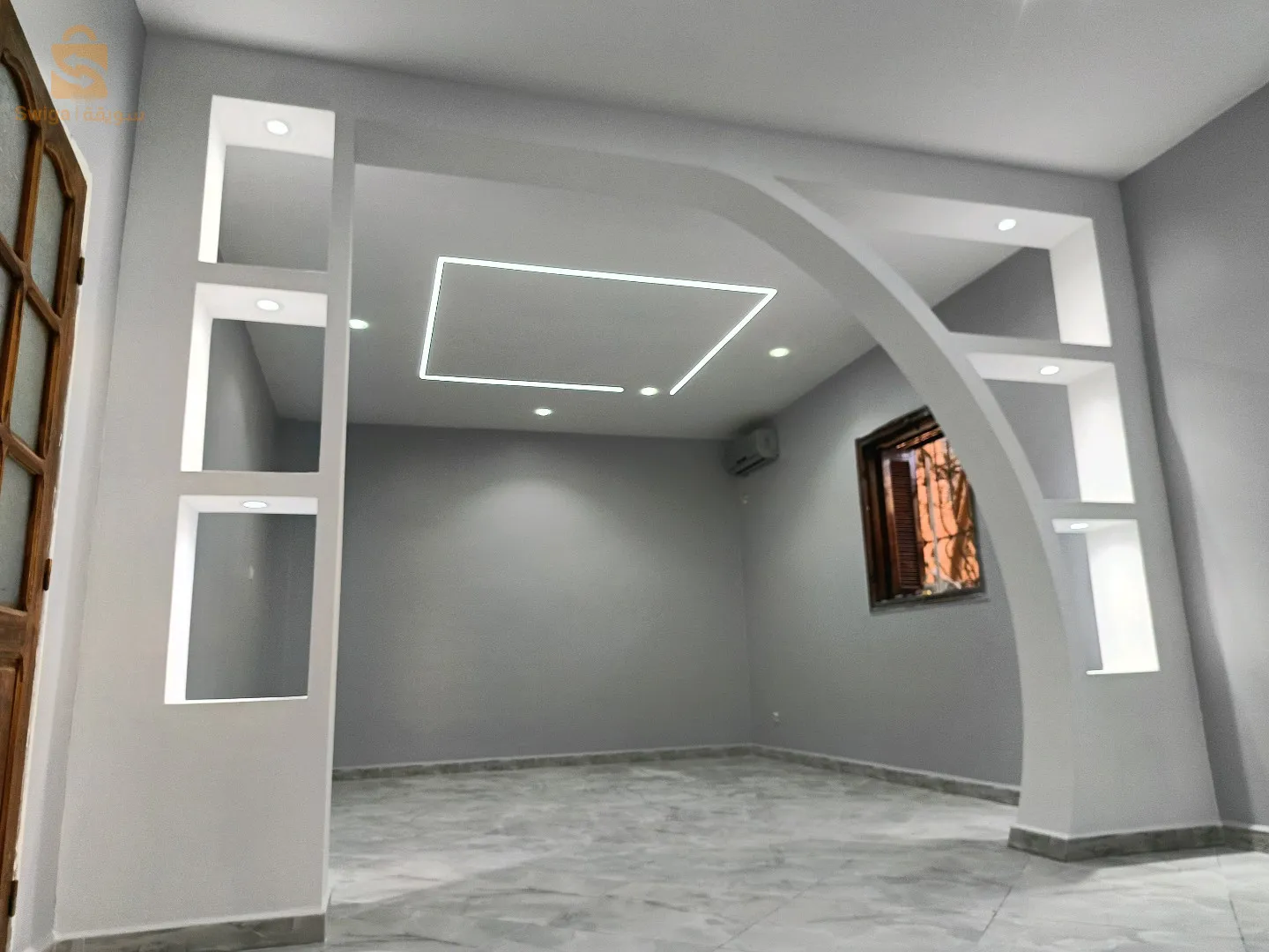 تركيبه مواد التلبيس الداخلي بلاكو بلاطر سباغة و كل الديكور الداخلي عند حمزة ديكو