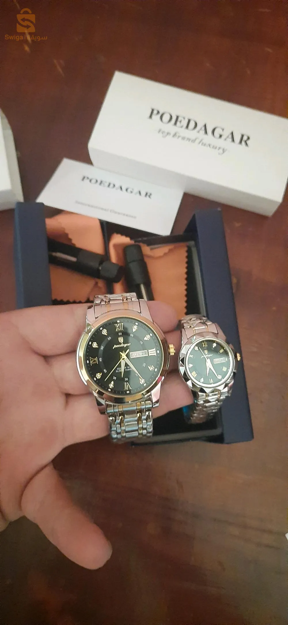طقم ساعات للازواج فخمة انيقة اصلية كنا متميزين بي اطلالتكم