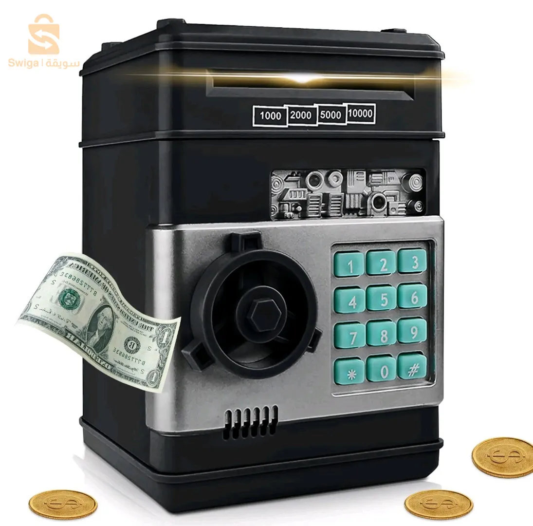 Tirelire Électronique pour Enfants avec Mot de Passe كوفر للأطفالElectronic Piggy Bank ATM Password Cash Coins Money Saving Safe Box Automatic Deposit Banknote Toys GiftSpecification:Material: Natural ResinSize: 185 X 129 X 120mm/7.28 X 5.08 X 4.72″4000دج0665955230فب👉 viber Watts