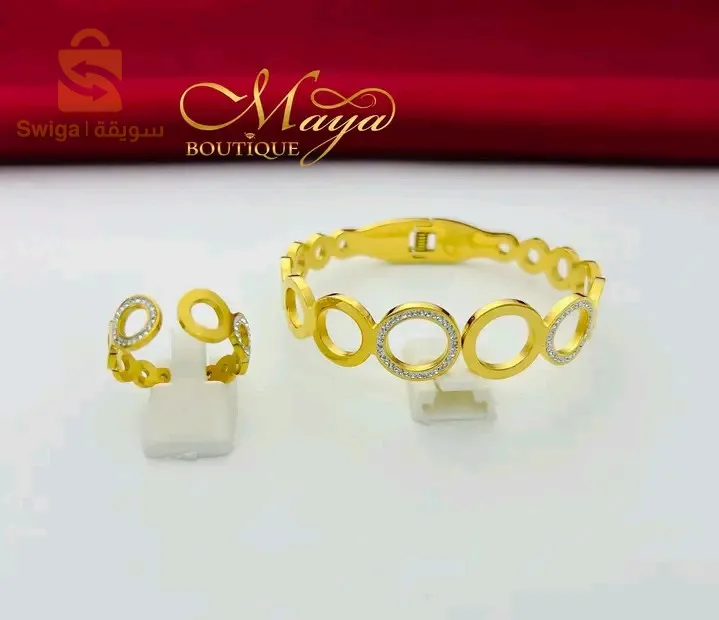 plaqué or XD+bracelet acier inoxydable