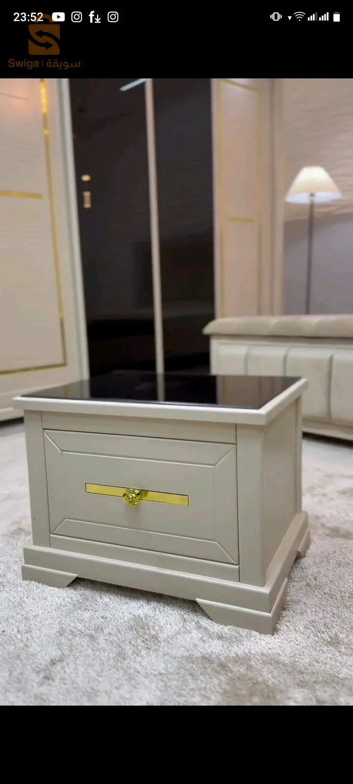 غرفة نوم عصريه بصناعه محليه نوعيه الخشب احمر من النوعيه الجيدة