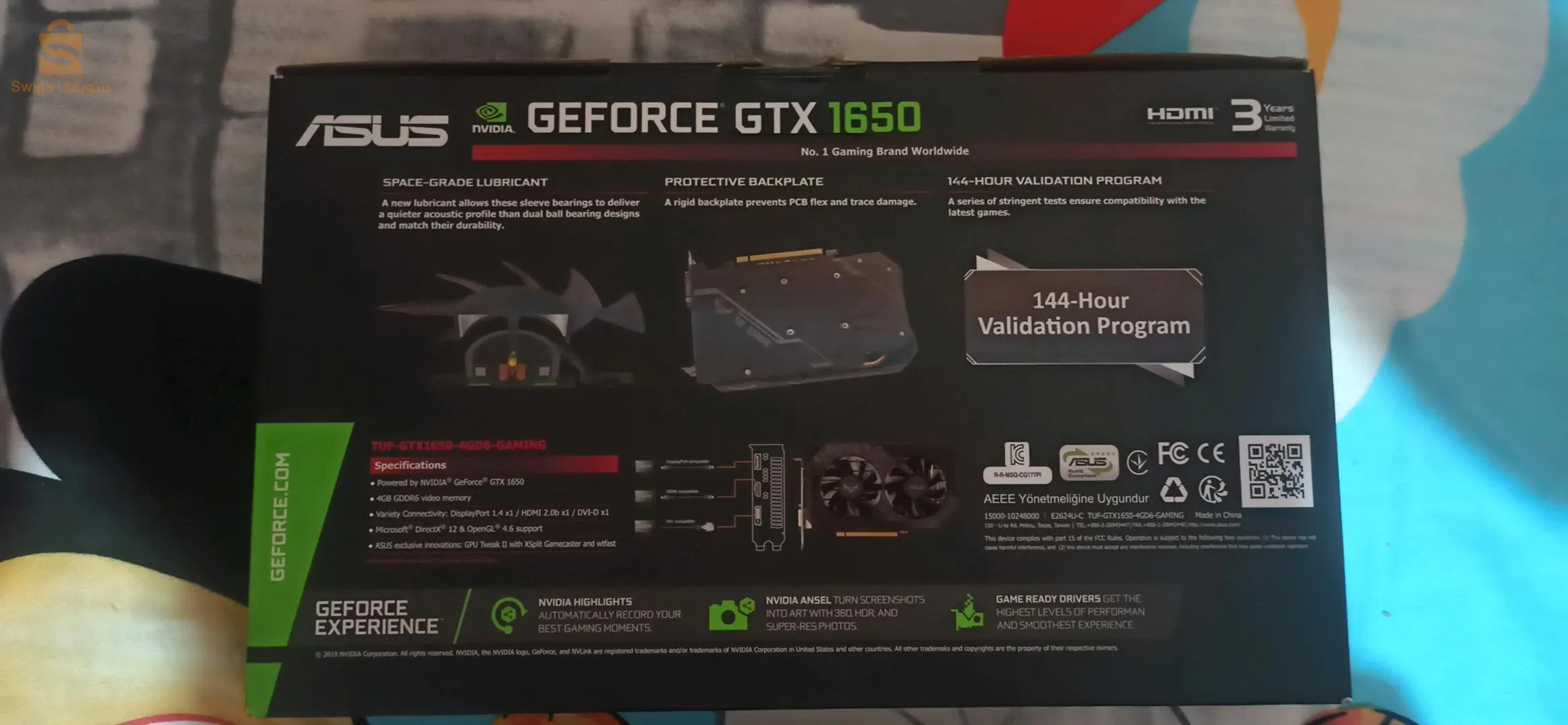 Gtx 1650 4GB GDDR6 Asus TUF GAMING 0783308238