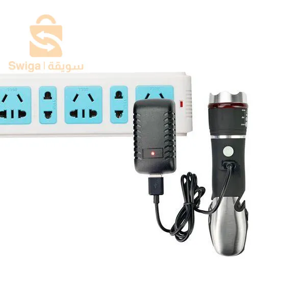 مصباح يدوي قوي الإضاءة متعدد الاستعمالات