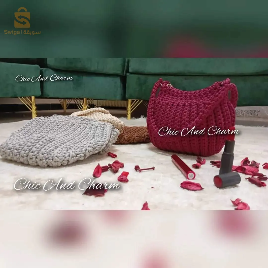 sac moderne très chic en crochet