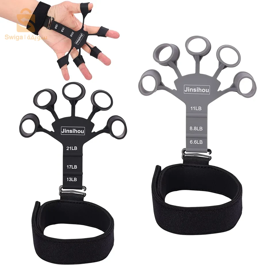 أحزمة مقاومة لتقوية الأصابع القابلة للتعديل