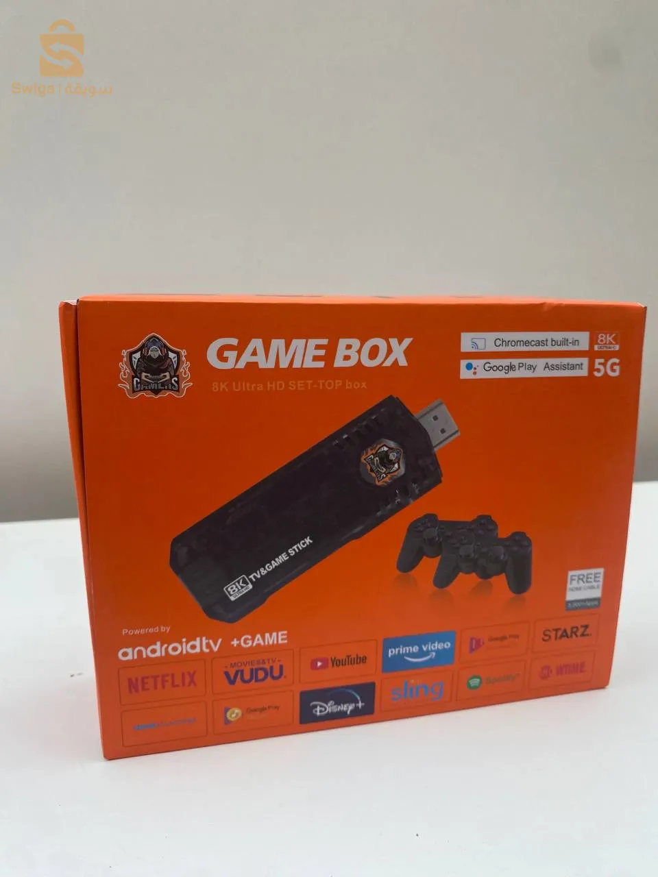 8K Android TV Box Wireless Video Game Console 2 HDMI Controller - Game Stick TV 8K$👍